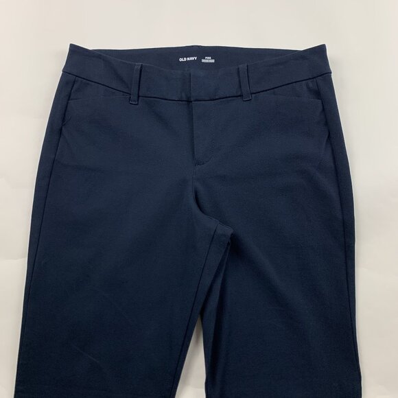 Old Navy Uniform Blue Stretch Canvas High Rise Skinny Pixie Pant 6 - Picture 2 of 7